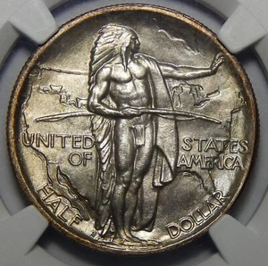 1936-S NGC CAC MS67+ OREGON TRIAL COMMEMORATIVE HALF DOLLAR - Picture 1 of 4