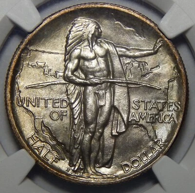 1936-S NGC CAC MS67+ OREGON TRIAL COMMEMORATIVE HALF DOLLAR - Image 1 of 4