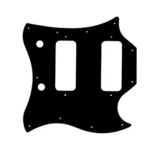 USA CUSTOM PICKGUARD für GIBSON® 2008 SG® CLASSIC - 3 Ply PG BLACK BWB - Bild 1 von 1