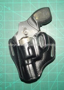 Bianchi 25055 Remedy Leather Belt Holster S&W J 36 60 442 642 340PD Ruger LCR 85 - Picture 1 of 11