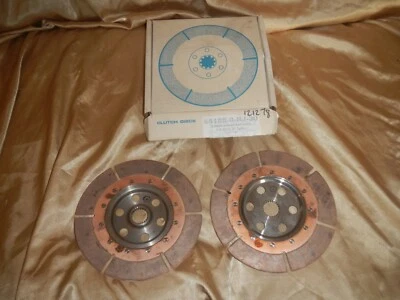 NOS VINTAGE TILTON 7 1/4 dia CLUTCH DISC 64185-0-HJ-30    23 SPLINE X 1  2 DISCS - Image 1 of 4