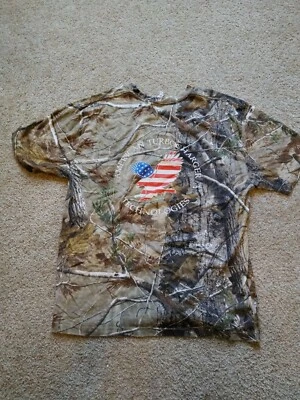 American Camo t-shirt Mens XL Turbocharger Tech Code Five 100% Cotton - Image 1 of 4