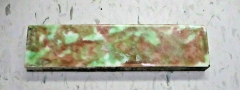 Old Bridge 1890 Fireplace 6" Open Hearth Mantel Mottled 1 Porcelain Tile Antique Cover