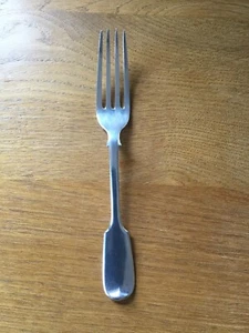ANTIQUE SOLID SILVER DESSERT FORK FIDDLE PATTERN LONDON 1833 - Picture 1 of 3