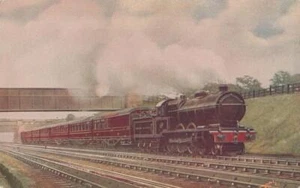Railway Postcard L&YR Dreadnought Walkden Troughs Liverpool Newcastle c1910 Loco - Picture 1 of 1
