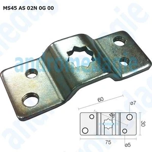 SOPORTE CON BASE DE RUEDAS 48 MM MAX 50NM GALVANIZADO Montaje motores tubulares - Imagen 1 de 1