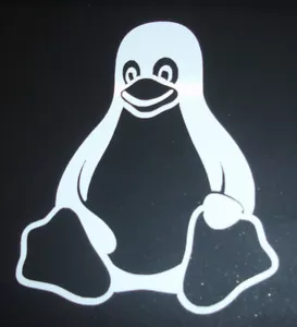 Pegatina de vinilo para computadora portátil Tux, blanca - código abierto, Linux, Penguin (BLANCA) - Imagen 1 de 9