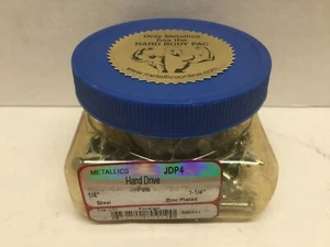 Metallics JDP4 Zinc Plated Steel Hand Drive Pins 1/4” x 1-1/4”  - Picture 1 of 4