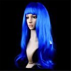 Funny Carnival Long Wig Blue Lady Colored Wig Cosplay Party Wig  Makeup Party
