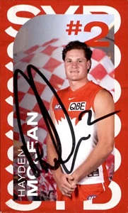 Signed 2023 Sydney Swans AFL Club-Issued Card - Hayden McLean - Picture 1 of 3