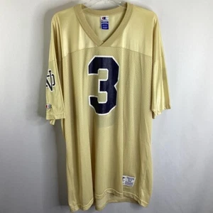 Vintage USA Made Champion #3 Notre Dame Short Sleeve Jersey - Picture 1 of 3