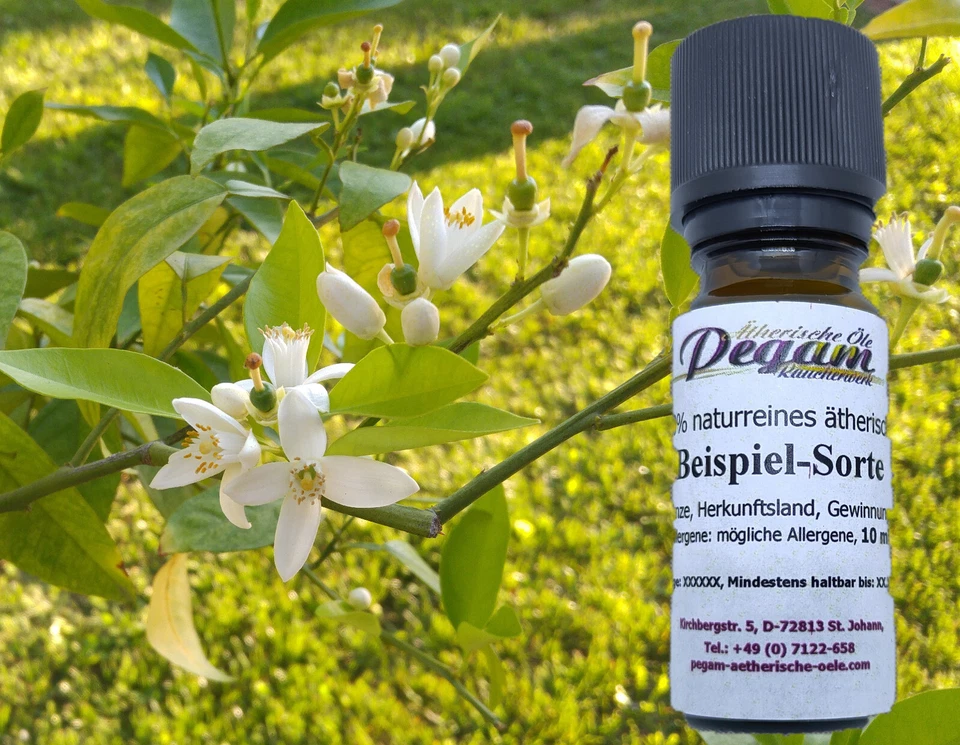 PEGAM ÄTHERISCHE ÖLE 100% Naturreines Ätherisches NEROLIÖL, Bitterorangenöl,Citrus bigaradia, 1 ml