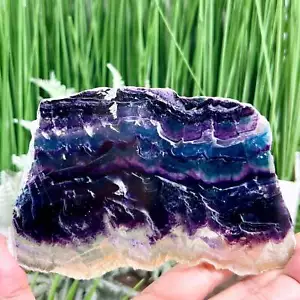 Rainbow Fluorite Slice Crystal Specimen Slab 284g - Bild 1 von 9