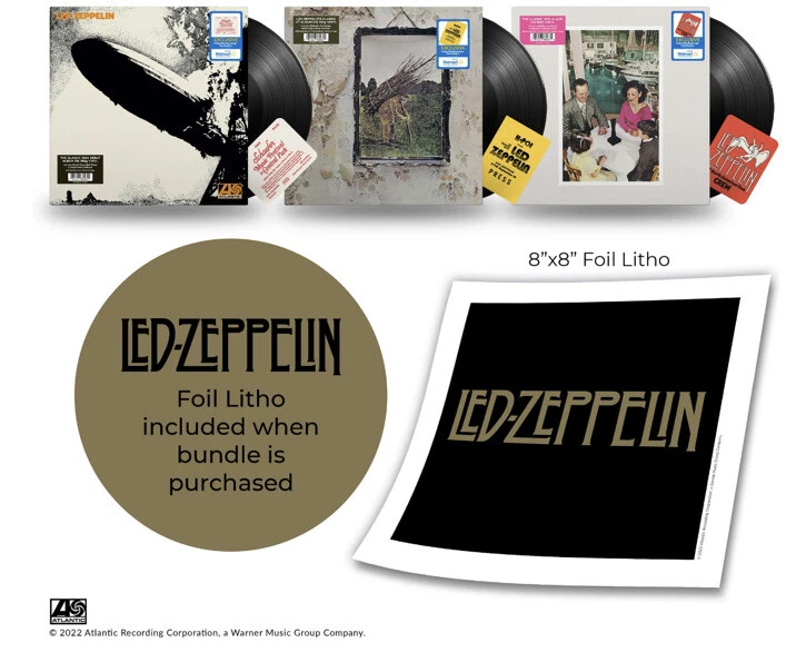 Led Zeppelin Exclusive Vinyl Box Set -  3LP (I,IV, & Presence W/  Collectibles - Image 1 of 4