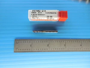 DATA FLUTE D57082 1/8 DIA 1/8 SHANK 1/4 LOC 1 1/2 OAL 2 FLUTE END MILL TOOLING - Picture 1 of 1