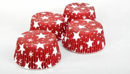 Muffinförmchen Weihnachten "Sterne" Backförmchen backen - Bild 1 von 1