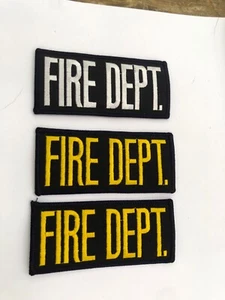 3 Fire department fireman patchesiron on fire department patch - Picture 1 of 4