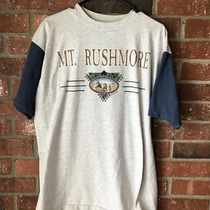 Vintage Mt. Rushmore Single Stitch 90's T-Shirt Size XL Made in USA Prairie Mnt - Picture 1 of 12
