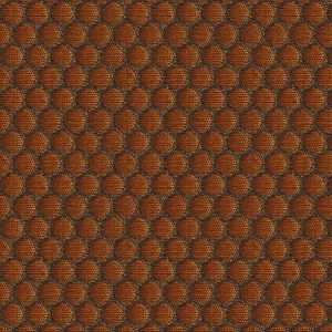 Carnegie 360 Copper penny mini circles Mid Century Modern Upholstery Fabric - Picture 1 of 2