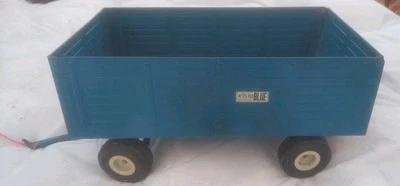 Vintage Ertl Pressed Steel Ford the Big Blue Forage Wagon 1:12 Scale - Image 1 of 4