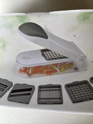 Multifunktionsschneider, Obst/Gemüseschneider, Reibe, 7 Einsätze, neu, OVP  - Bild 1 von 4