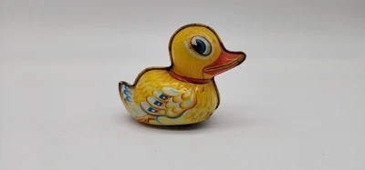 复古 Lehmann Tin Litho 摩擦玩具 Duck Paak-Paak 903 德国制造 D 专利 — 第 1/4 张图片
