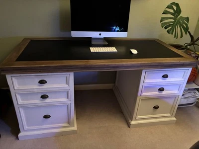 Barker Stonehouse Villiers Reclaimed Wood Desk - Image 1 of 4