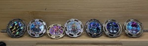 Mighty Morphin Power Rangers Spin Fighters Lot 7 Tops Spinner - Bild 1 von 6