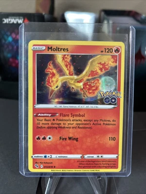 Pokemon: 1x Moltres - 012/078 - Reverse Holo Rare - NM Pokemon GO / Pack Fresh - Image 1 of 4