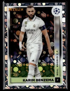 2022-23 Merlin Chrome UEFA Karim Benzema #120 Vintage Merlin Refractor - Picture 1 of 2