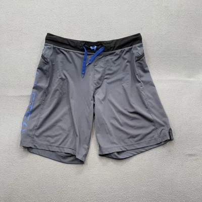 Hylete Shorts Mens Large Blue Above Knee Performance Zip Pockets Gym Training - Image 1 of 4
