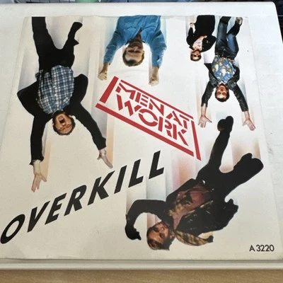 Men At Work - Overkill  7" Vinyl Single Record P/S - Image 1 of 4