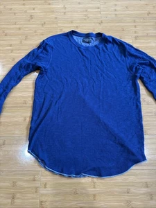 Goodlife Shirt Herren Gr. L Blau Langarm Rundhals Tri Blend Soft Thermo - Bild 1 von 6