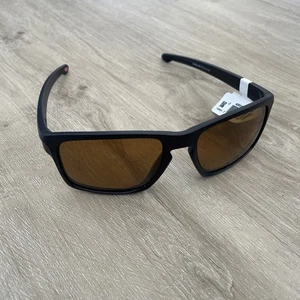 OAKLEY Sliver POLARIZED Sunglasses Matte Black/Bronze NEW OO9262-08 RARE - Picture 1 of 6