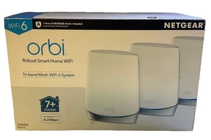 NETGEAR Orbi AX4200 WiFi 6 System RBK753S Router 3-Pack - Picture 1 of 9