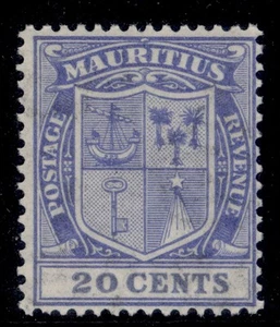 MAURITIUS GV SG220, 20c blue, NH MINT. Cat £2. - Picture 1 of 1