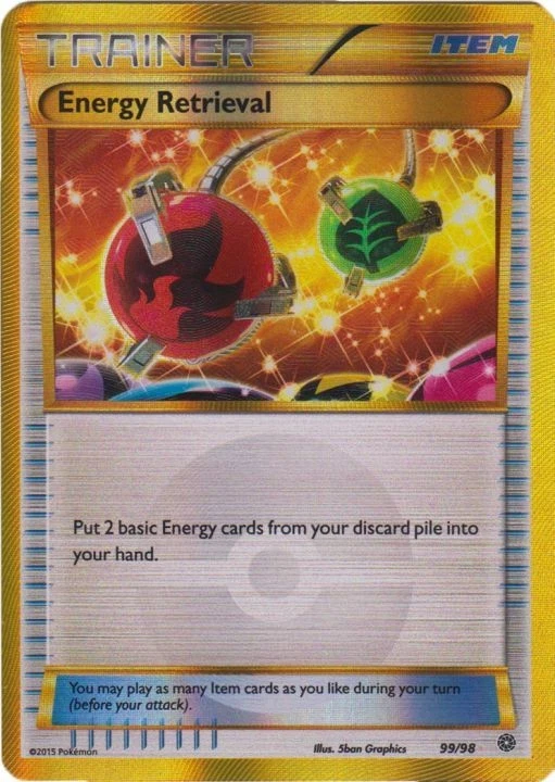 NM-Mint Energy Retrieval - 99/98 - Secret Rare Pokemon Ancient Origins - Image 1 of 1