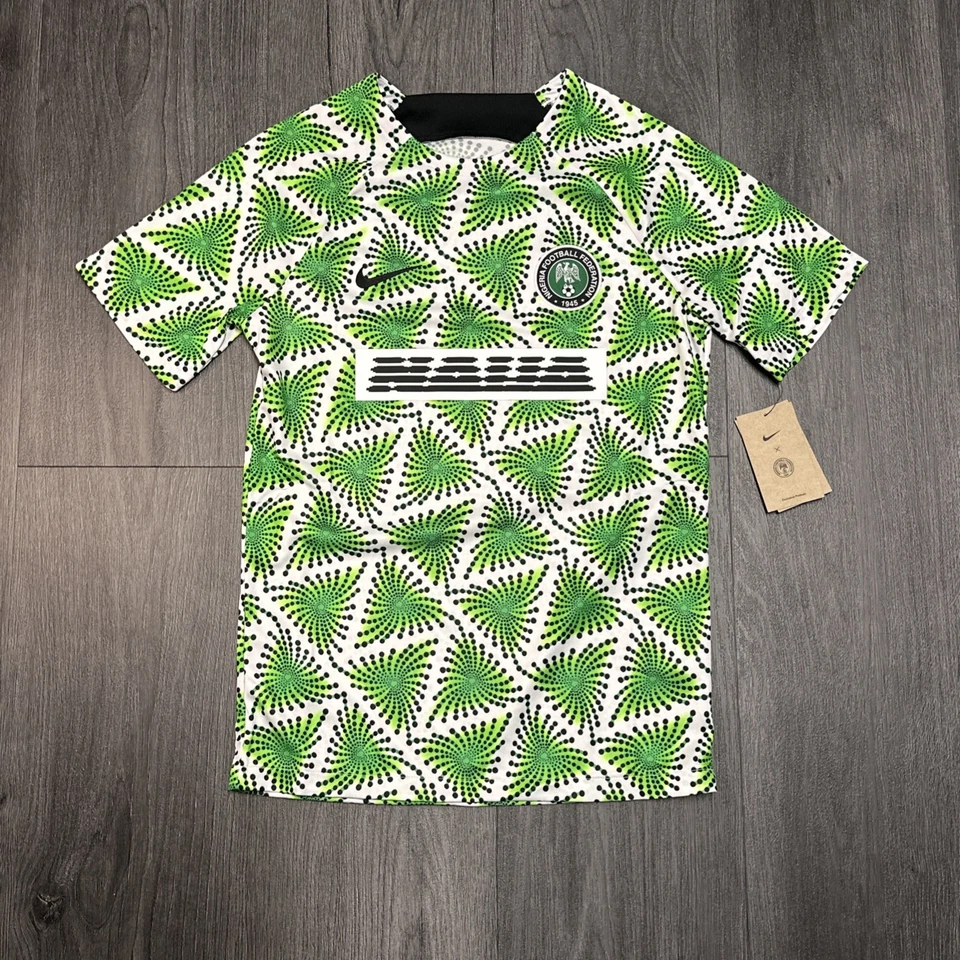 Nike Nigeria Prematch Soccer Jersey Men's Size L DM9551-398