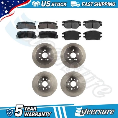 Kit de pastillas de freno de disco delanteras traseras para Toyota Camry 1988-1991 OE Foto 1 de 4