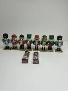 10 pcs Wooden Christmas Decoration Nutcracker Figures Christmas Decorations - Picture 1 of 9