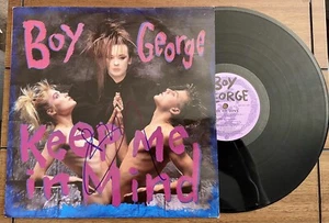 RARO! Álbum de vinilo Culture Club Boy George FIRMADO Keep Me In Mind 12’ - Certificado de autenticidad JSA - Imagen 1 de 5