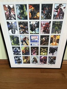 2018 Marvel Masterpieces Artist Proof Sheet RARE!! Simone Bianchi Signed X2 - Picture 1 of 11