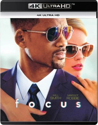 Focus (2015) - 4K UHD Blu-ray - New & Sealed - Margot Robbie, Will Smith - Image 1 of 3