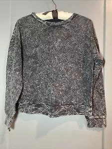 BB Dakota black crinkle tie dye sweatshirt size XS - Picture 1 of 4