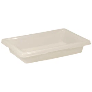 RUBBERMAID Tote Box - 18x12x3-1/2" - White Polyethylene Lot of 6 - Picture 1 of 1