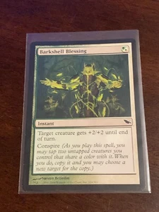 Magic the Gathering Shadowmoor Barkshell Blessing - Picture 1 of 2