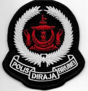 BRUNEI Sultanato POLIS Diraja Policía Insignia Sudeste Asiático Police Patch BORNEO - Imagen 1 de 1