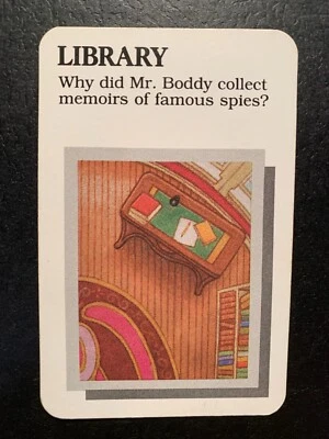 Clue  MASTER DETECTIVE  Cards YOU PICK  1988 Game Replacements WADDINGTONS Games - Image 1 of 2