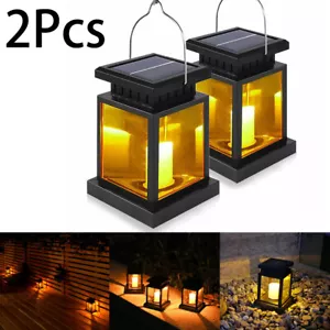 LED Solar Laterne Hängelaterne Leuchten Außen Garten Tisch Lampe Wasserdichte - Bild 1 von 18