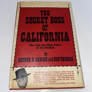 VINTAGE 1971 The Secret Boss Of California Arthur Samish Bob Thomas 1st Ed DJ HC - Picture 1 of 20